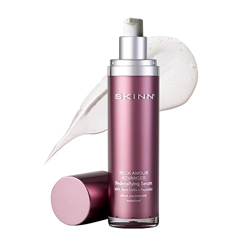 SKINN Neck Amour Redensifying Serum - Anti-Aging Neck Treatment with Plant Stem Cells, Niacinamide + Peptides Tighten the Appearance of Loose, Sagging Beauty & Personal Care SKINN