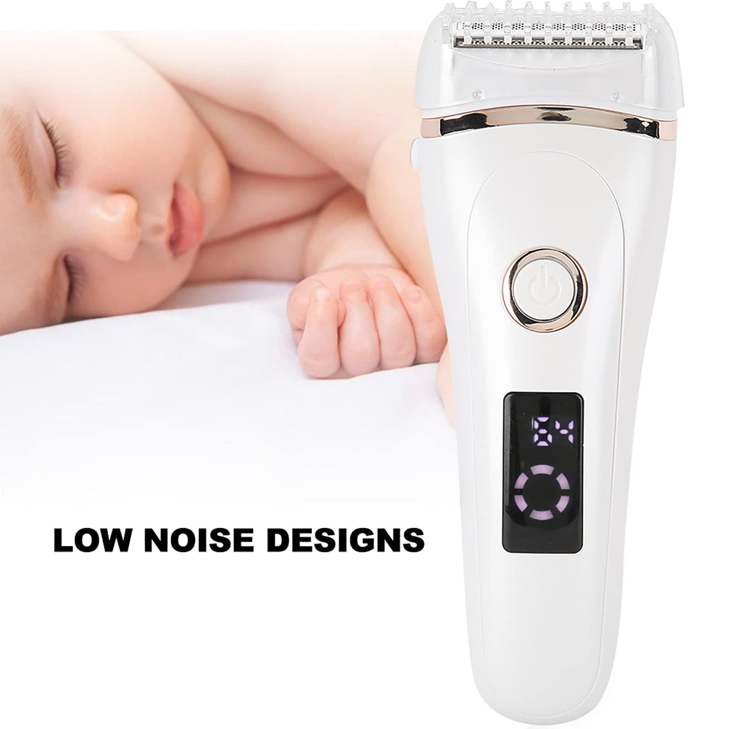 XHTLLO Women Electric Shaver, USB Charging, Waterproof, Low Noise Hair Removal Tool with 3 Blade System, 70 Minutes Usage Time, Includes Cleaning Beauty and Personal Care XHTLLO
