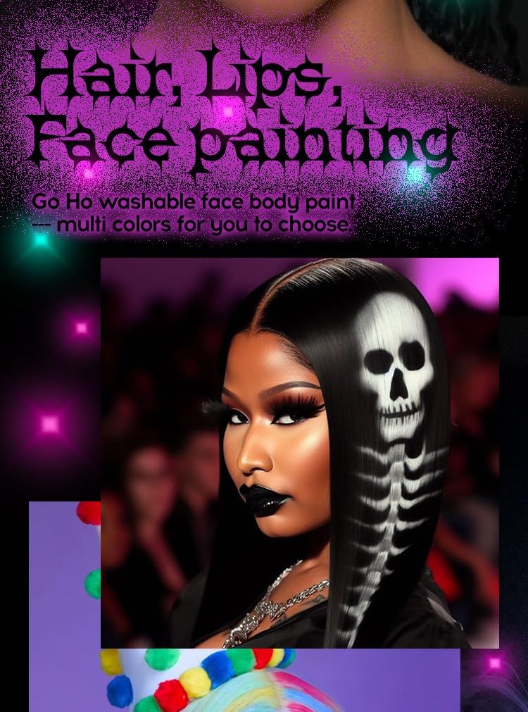 Halloween Face Body Paint Stick - Vampire Makeup Kit (5 Colors: Black, White, Red, Green, Blue) - Easy Apply Waterproof Long Lasting for Kids Adults Beauty & Personal Care iACen