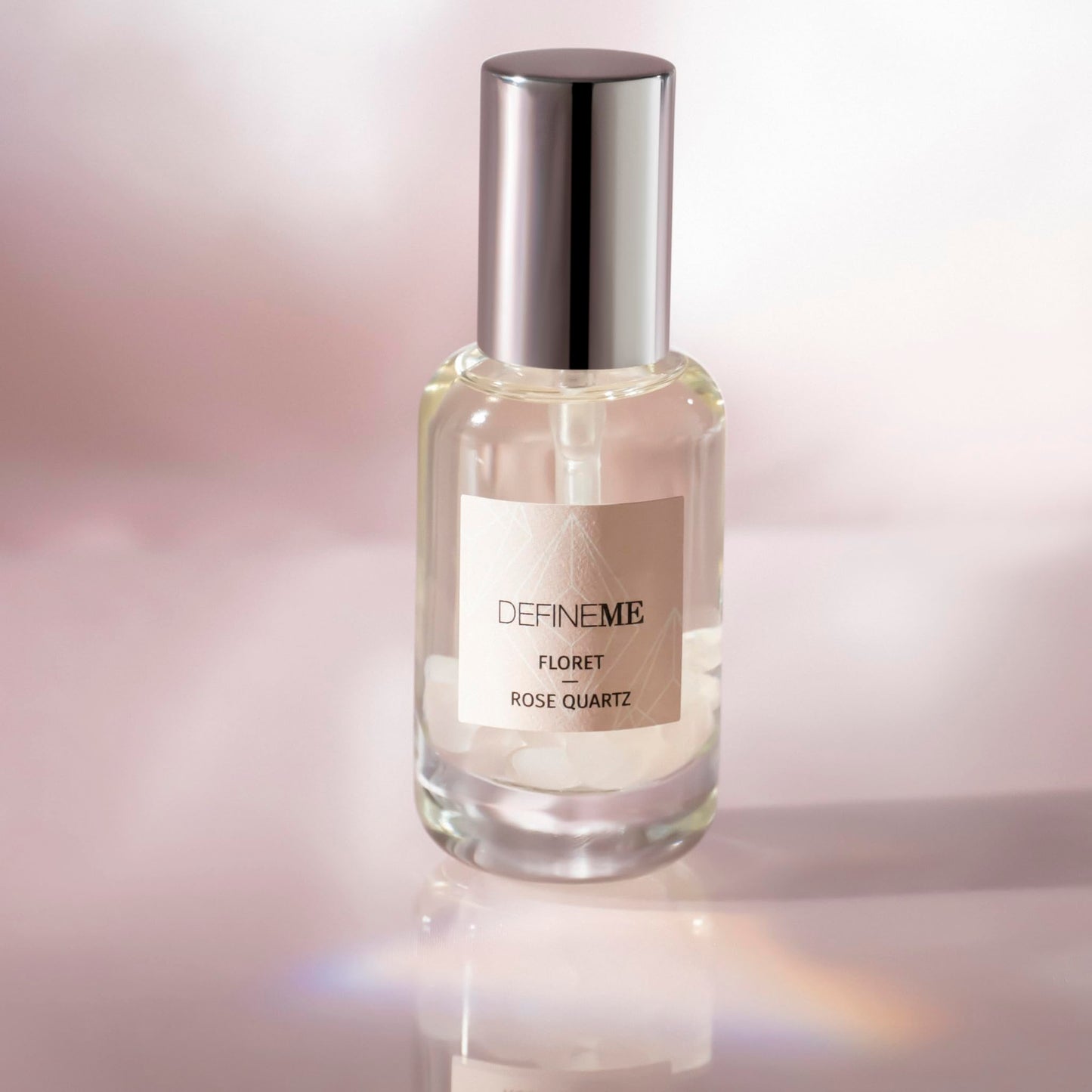 DefineMe Rose Quartz Crystal Infused Natural Perfume Mist, Floret Scent, 0.95 FL OZ, Award Winner 2024 Universal Beauty Awards Beauty & Personal Care DefineMe