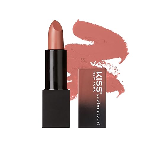 Kiss New York Professional Rich Pigmented Lipstick, Smooth Satin Finish, Long Lasting, Infused with Shea Butter and Vitamin E (Warm Blush) Beauty & Personal Care Kiss