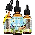 Botanical Beauty French PLUM KERNEL OIL 100% Pure Natural Virgin Unrefined Cold Pressed Carrier Oil 0.33 oz- 10 ml for Face, Skin, Hair, Lips, Nails. Beauty & Personal Care Botanical Beauty