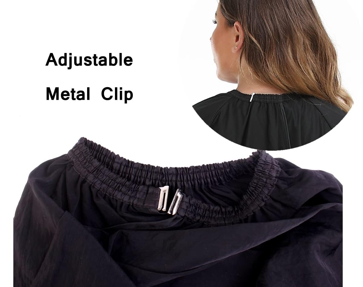 PERFEHAIR Professional Salon Client Hair Cutting Cape Gown, Barber Haircut Cape with Sleeves - Black Beauty & Personal Care PERFEHAIR