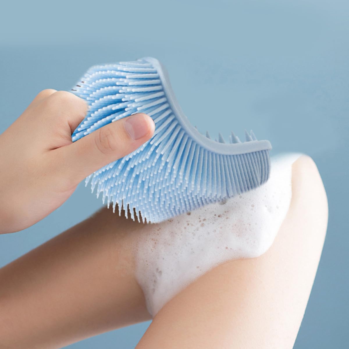PRETYZOOM 3pcs Square Silicone Body Scrubber Bath Brush Soft Exfoliating Double-Sided Skin Cleansing Brush for Women Gentle Shower Use Beauty and Personal Care PRETYZOOM