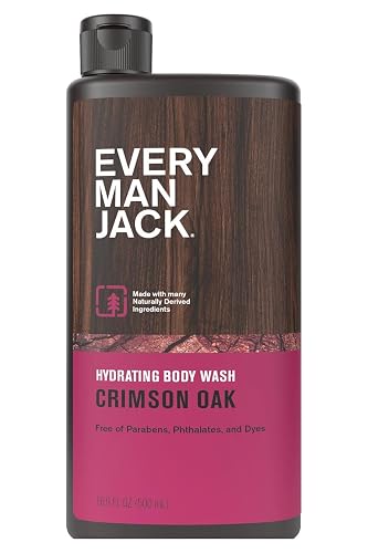 EVERY MAN JACK Crimson Oak Body Wash, 16.9 FZ Beauty & Personal Care Every Man Jack