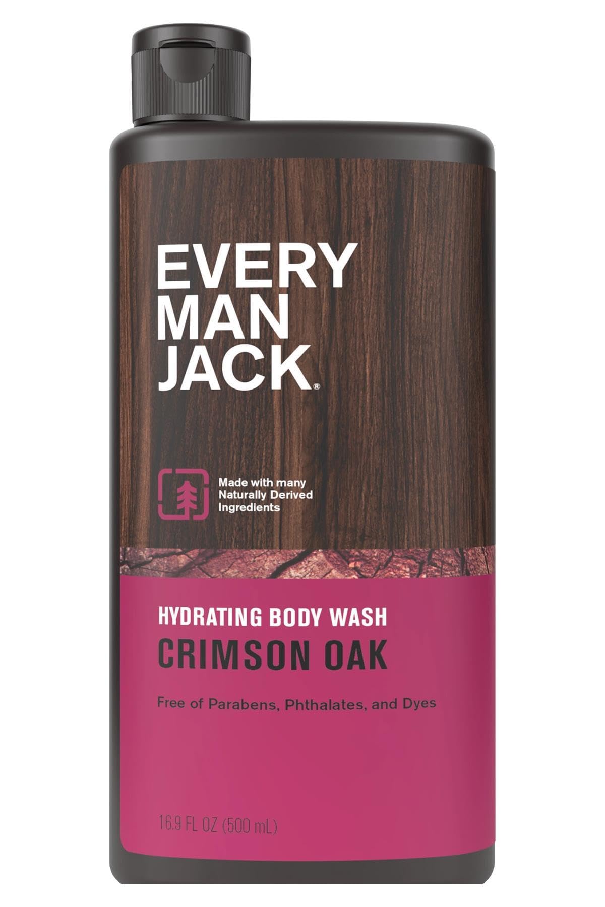 EVERY MAN JACK Crimson Oak Body Wash, 16.9 FZ Beauty & Personal Care Every Man Jack