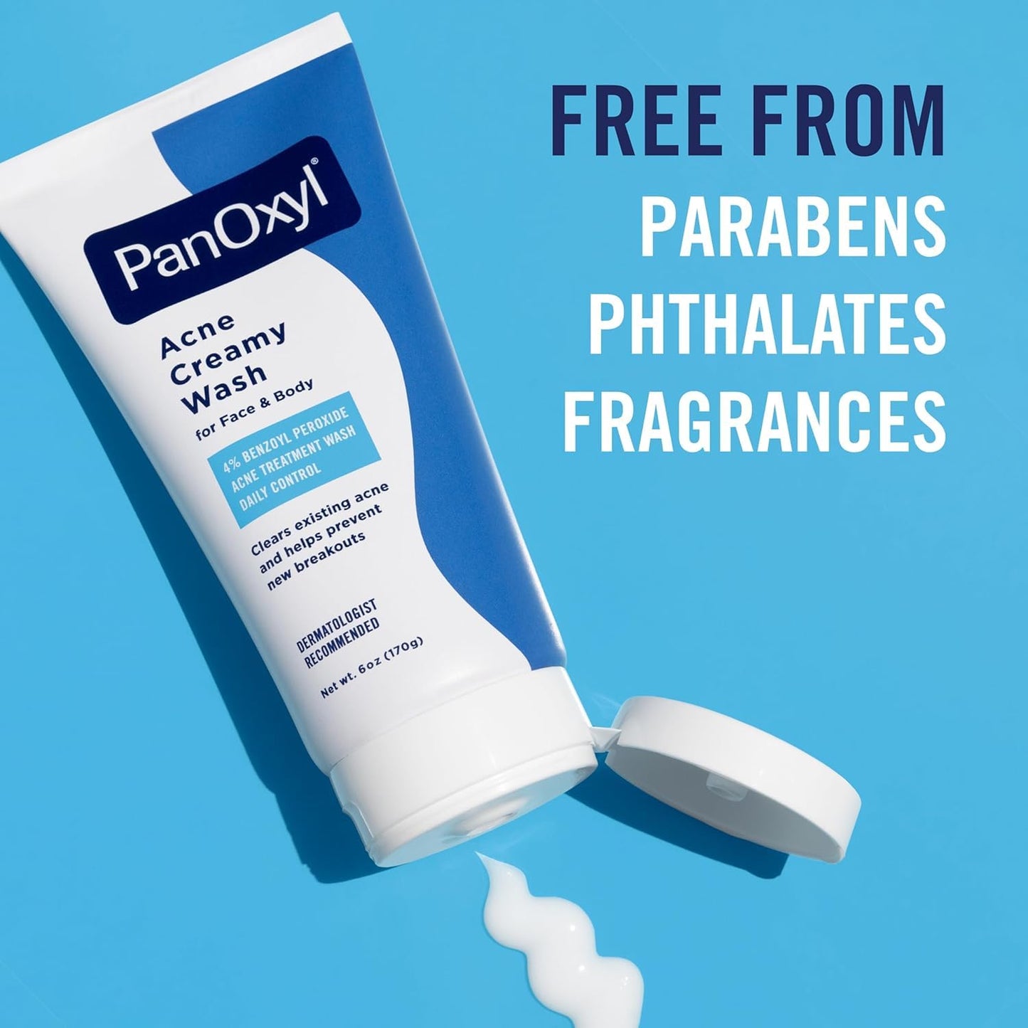 PanOxyl - Acne Creamy Wash 4 Percent Benzoyl Peroxide Daily Control, 6 Ounce Beauty & Personal Care PanOxyl