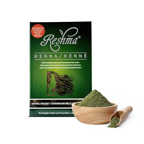 Reshma Beauty 30 Minute Henna Hair Color Infused with Plant-Based Lawsonia Inermis 100% Gray Coverage for Soft, Shiny Hair, Hair Dye-1.05 oz Pack of 1 Beauty & Personal Care Reshma Beauty