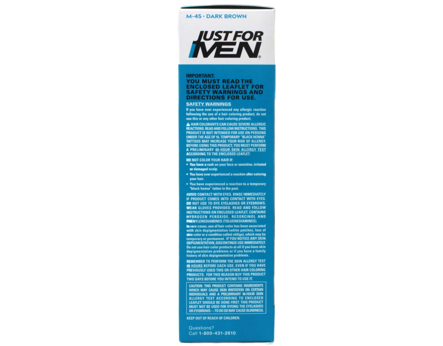 Just For Men Color Gel Mustache & Beard M-45, Dark Brown 1 Each(Pack Of 12) Beauty & Personal Care Just for Men