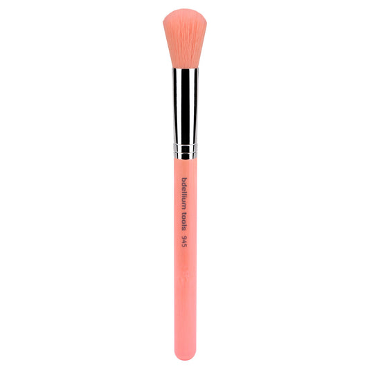 Bdellium Tools Professional Makeup Brush - Pink Bambu Series 945 Contour - With Soft Synthetic Fibers, For Blending & Contouring (Pink, 1pc)