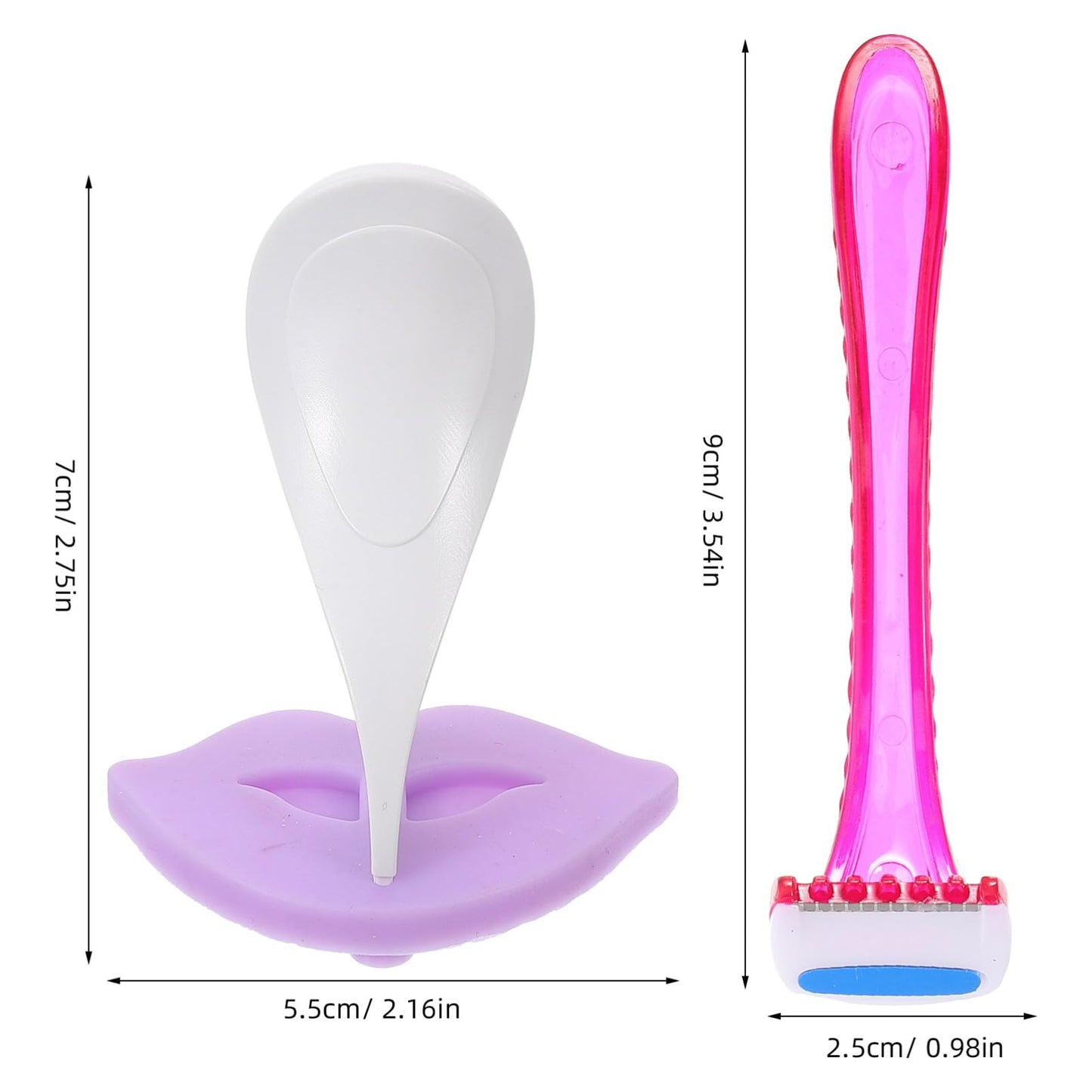 Frcolor Women Hair Shaving Tool with Precision Blades and Styling Stencil for Safe and Intimate Grooming Includes Female Shaving Mold and Trimming Beauty and Personal Care FRCOLOR