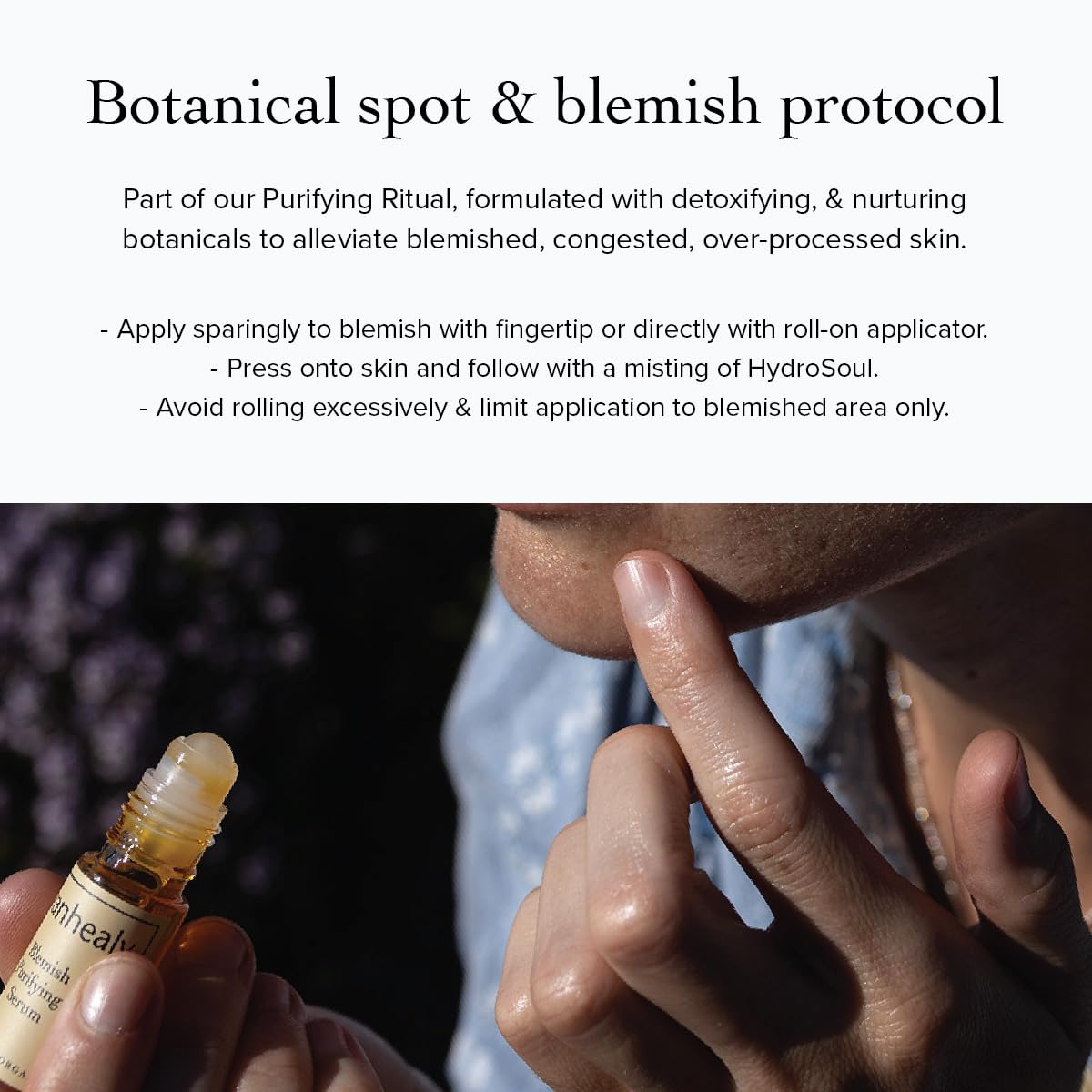 evanhealy Blemish Purifying Serum | Organic Facial Serum Roll-On for Blemishes | Natural Spot Treatment with Essential Oil for Oily & Sensitive Skin | Beauty & Personal Care evanhealy