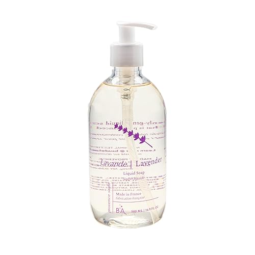 Provence Sante Natural Liquid Soap - Moisturizing Almond Oil Hand Soap with Calming Lavender Scent - Elegant Pump Dispenser for Kitchen & Bath (16.9 Beauty & Personal Care Provence Sante
