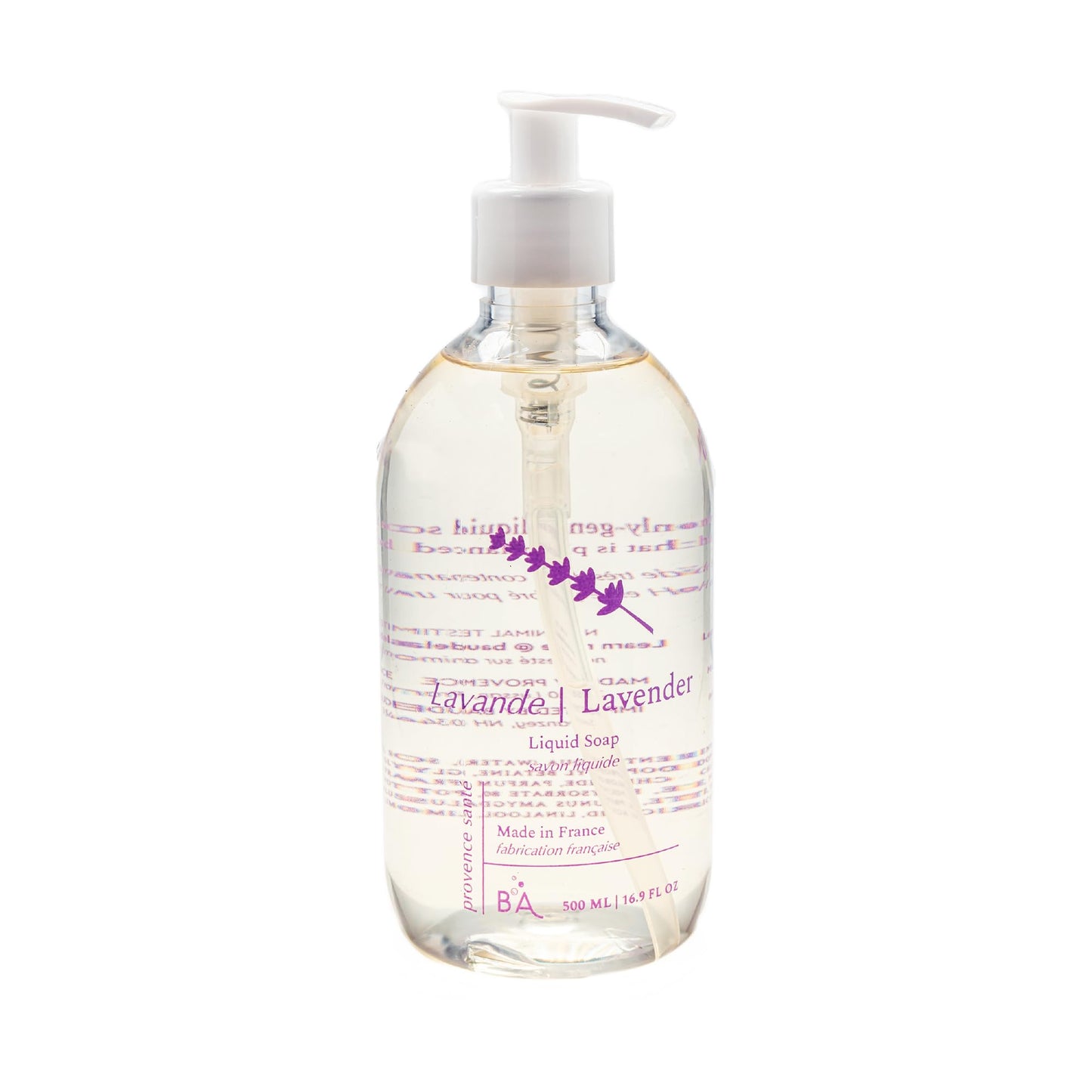 Provence Sante Natural Liquid Soap - Moisturizing Almond Oil Hand Soap with Calming Lavender Scent - Elegant Pump Dispenser for Kitchen & Bath (16.9 Beauty & Personal Care Provence Sante