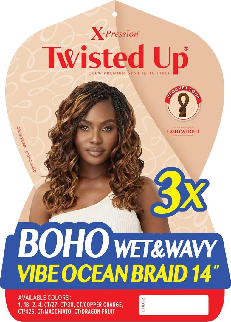 Outre X-Pression - Twisted Up - Boho Wet & Wavy Vibe Ocean Braid 14" 3X (CT/27)