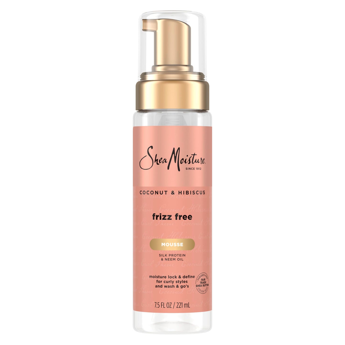 SheaMoisture Curl Mousse Coconut and Hibiscus for Frizz Control Styling Mousse with Shea Butter 7.5 oz Beauty & Personal Care SheaMoisture