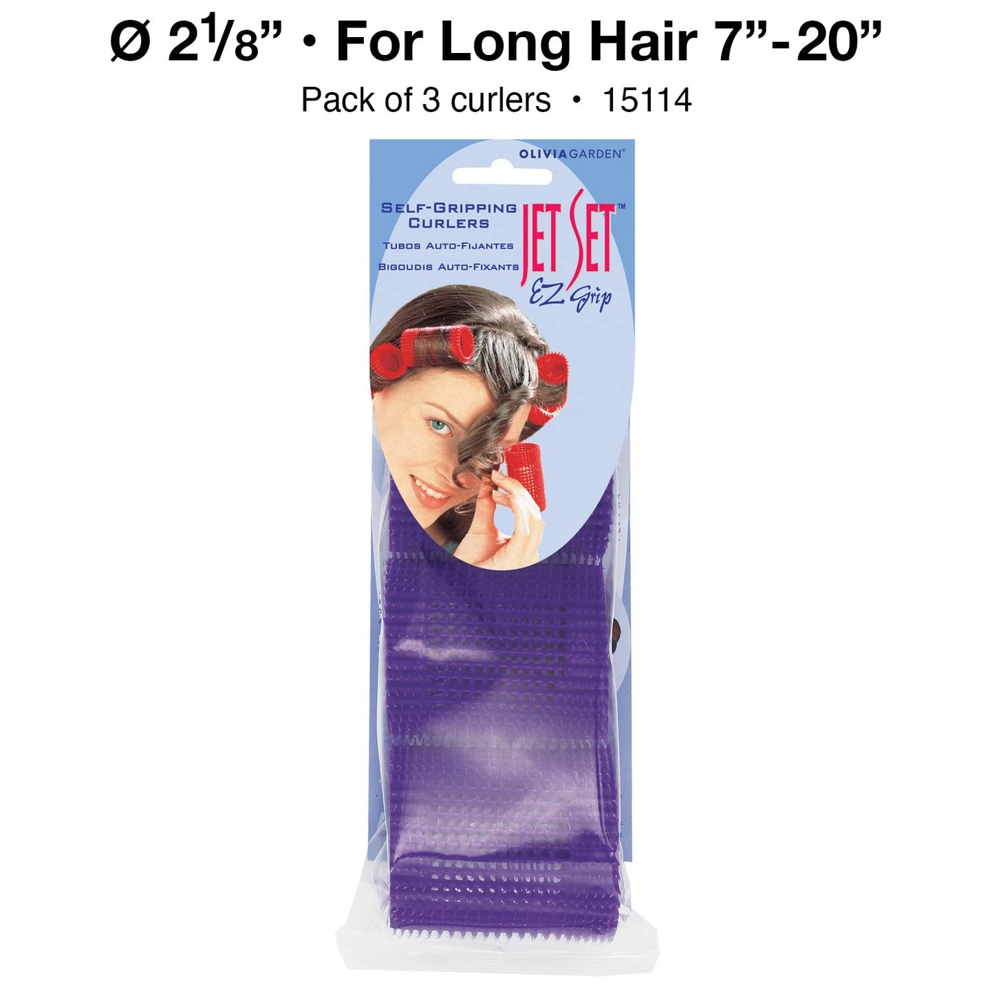 Olivia Garden Jet Set Self-Gripping Curler For Setting Or Perming (2 1/8" - 3 Count) Beauty & Personal Care Olivia Garden