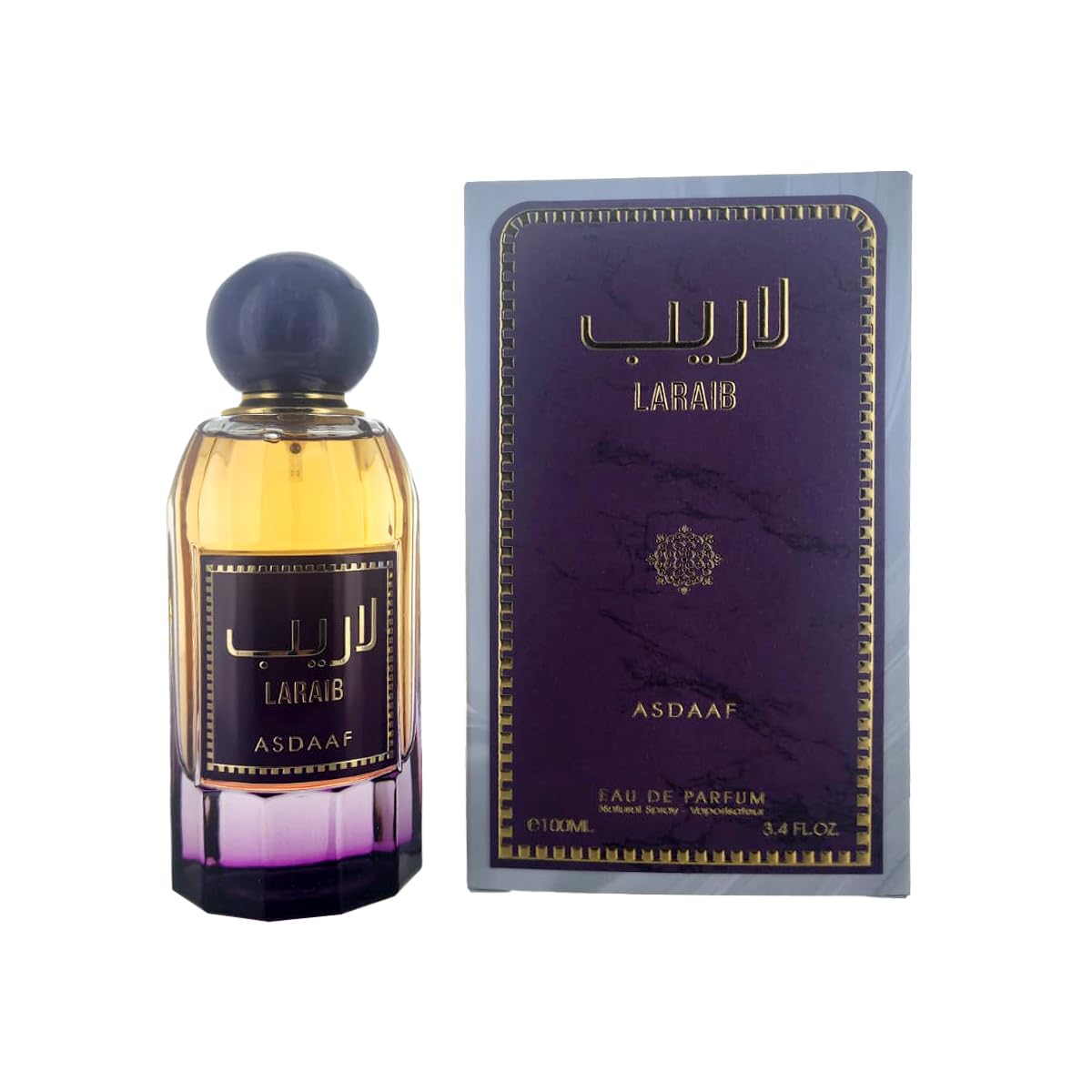 Asdaaf Laraib Eau de Parfum Spray for Unisex, 3.4 Ounce Beauty & Personal Care Asdaaf
