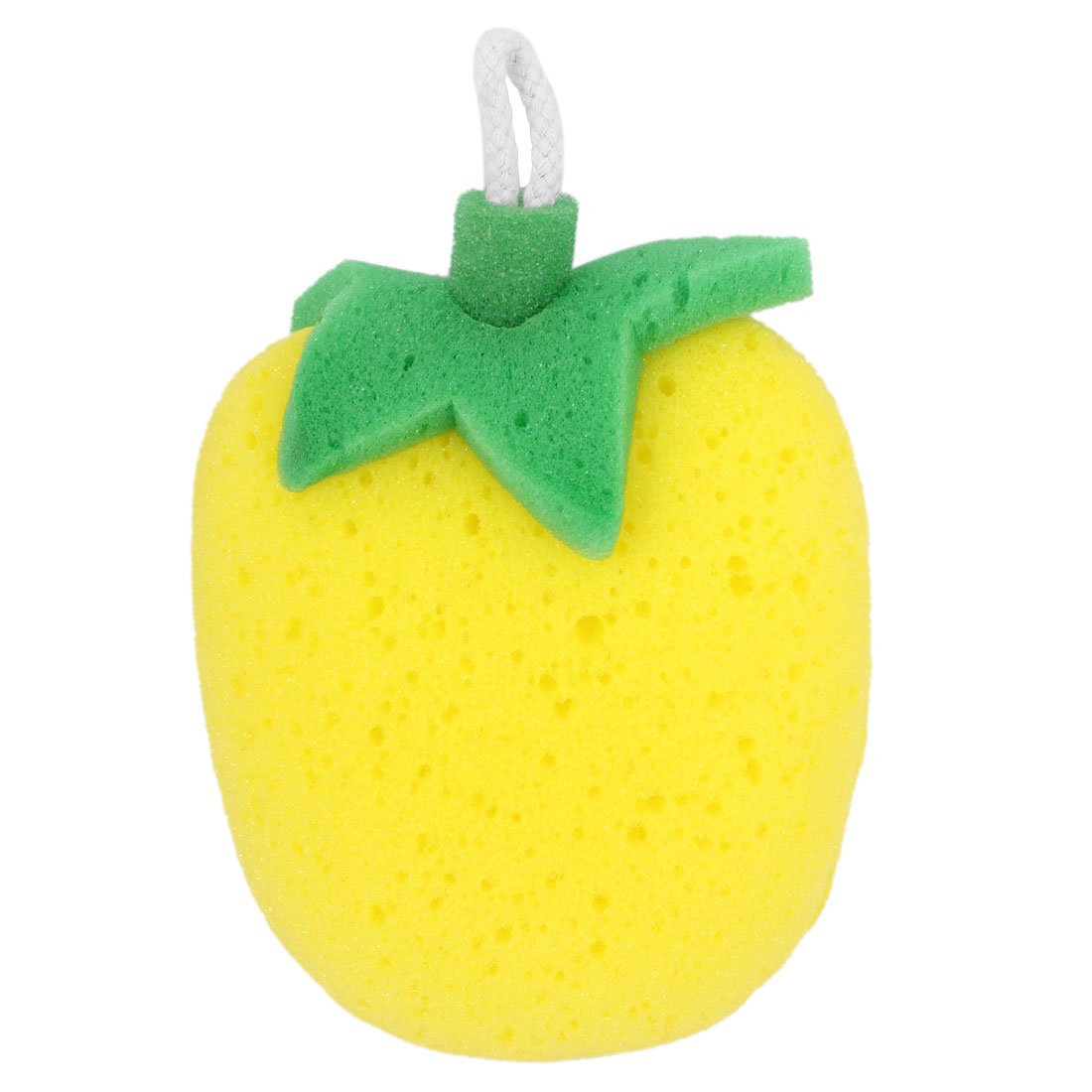 Ruilogod Yellow Green Fruit Shape Bath Sponge Body Shower Scrubber w String (id: 95a ce0 7b7 127 529 Beauty and Personal Care Ruilogod