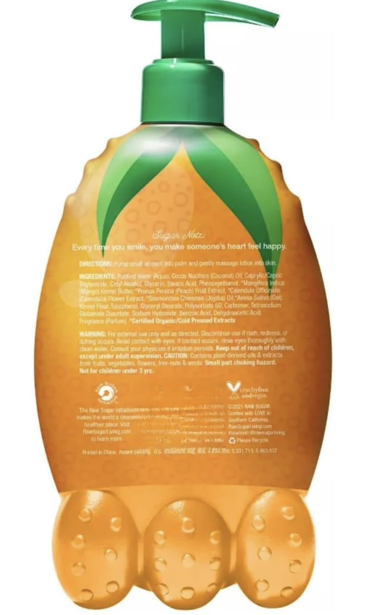 Raw Sugar Kids Hand & Body Lotion, Mango Scent Pack, 12 fl oz Beauty & Personal Care Raw Sugar Kids