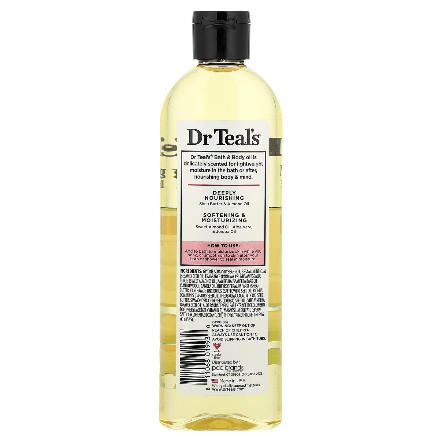 Dr Teal's Moisturizing Bath & Body Oil with Shea Butter & Almond Oil 8.8 fl oz Beauty and Personal Care Dr Teal's