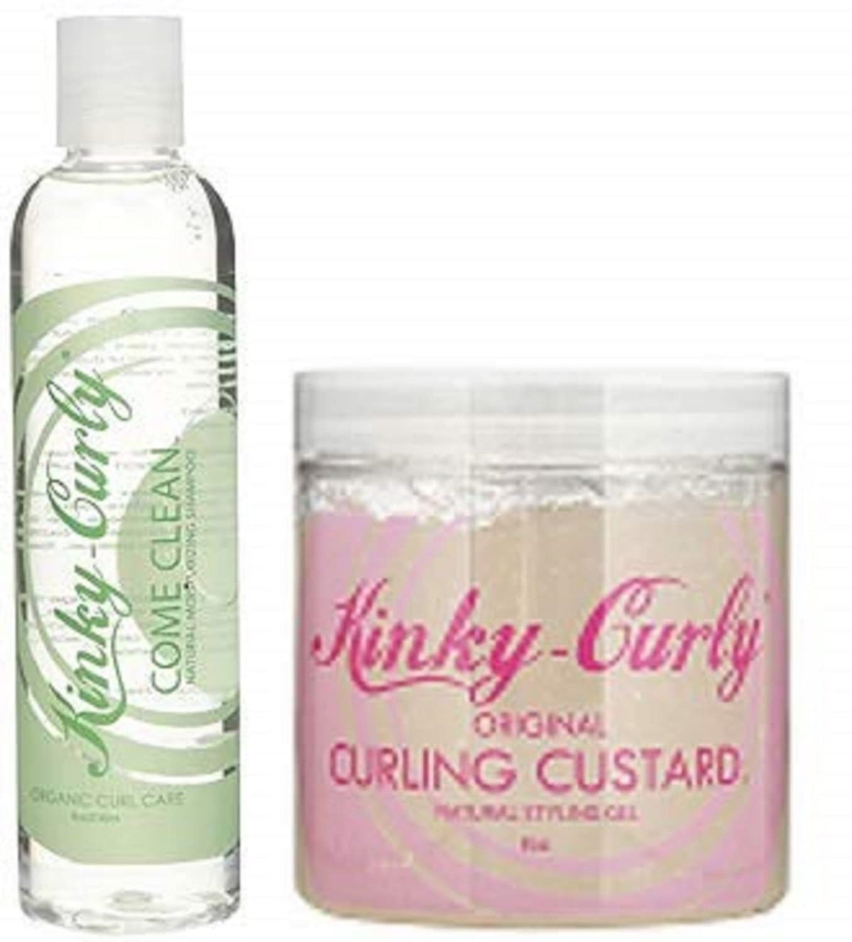 Kinky Curly Hair Care - Custard 8oz & Shampoo 8oz Beauty & Personal Care Kinky Curly