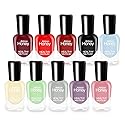 Abitzon New Nail Polish Set (10 Bottles) Non-Toxic Eco-Friendly Easy Peel Off and Quick Dry Water Based Nail Polish Beauty & Personal Care Abitzon