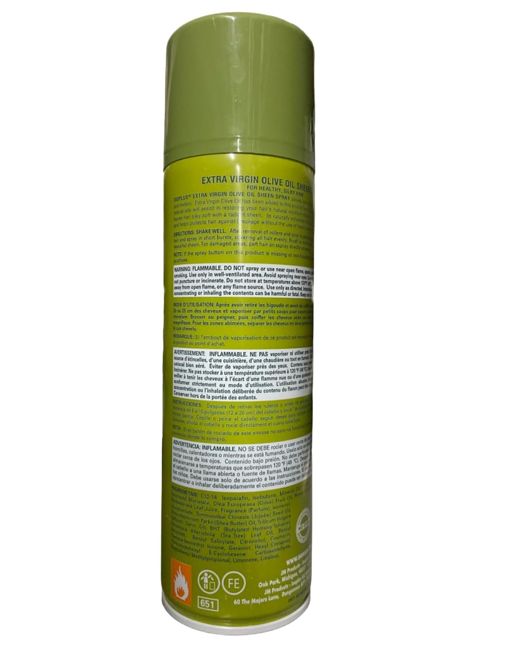 Isoplus Extra Virgin Olive Oil Sheen Spray 11 Oz. Beauty & Personal Care Isoplus