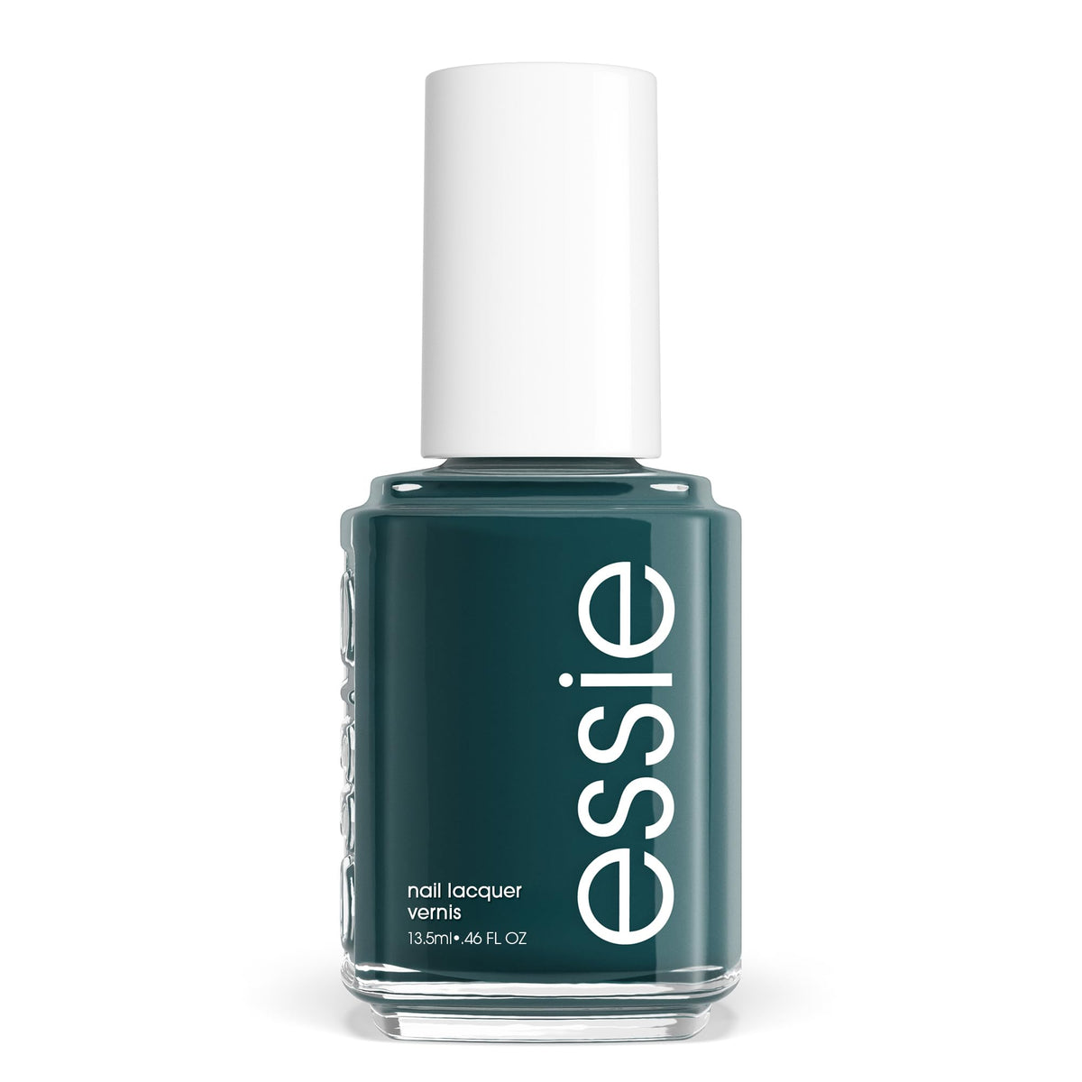 essie Nail Polish, Salon-Quality Deep Milky Teal Nail Polish, Flying Solo Collection, Vegan, In Plane View, 0.46 fl oz