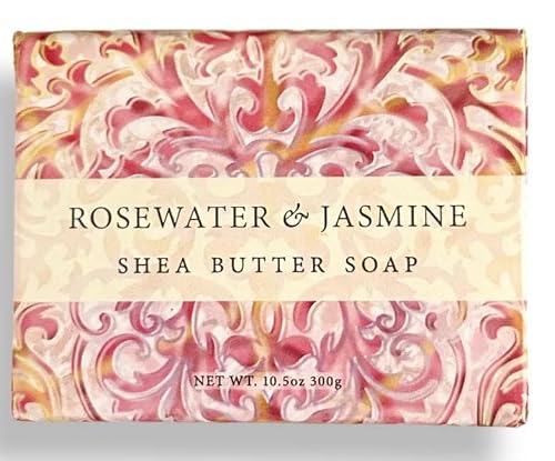 Greenwich Bay Vegan Natural Botantical Shea Butter Bar Soap, French Milled Triple Milled, Essential Oils, 10.5 ounces (Rosewater Jasmine) Beauty & Personal Care Greenwich Bay