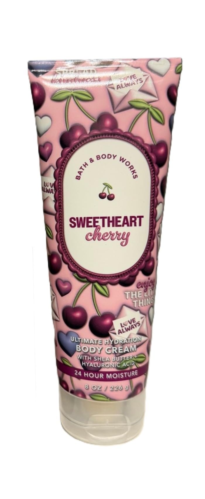 Bath & Body Works Ultimate Hydration Body Cream with Shea Butter + Hyaluronic Acid - 8 oz each (Sweetheart Cherry) Beauty & Personal Care Bath & Body Works