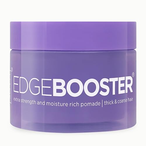 Style Factor Edge Booster Extra Strength & Moisture Rich Pomade | Strong Hold Edge Control Gel for Thick & Coarse Hair | High Shine, Non-Greasy Beauty & Personal Care Style Factor