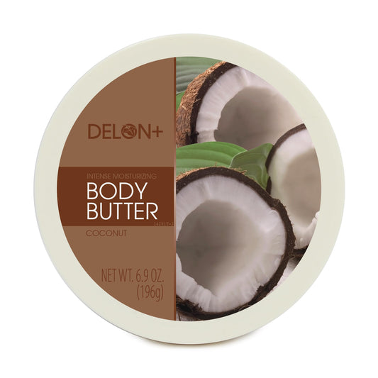 DELON Intense Moisturizing Body Butter, Coconut with Coconut Oil, 6.9 oz Beauty & Personal Care DELON