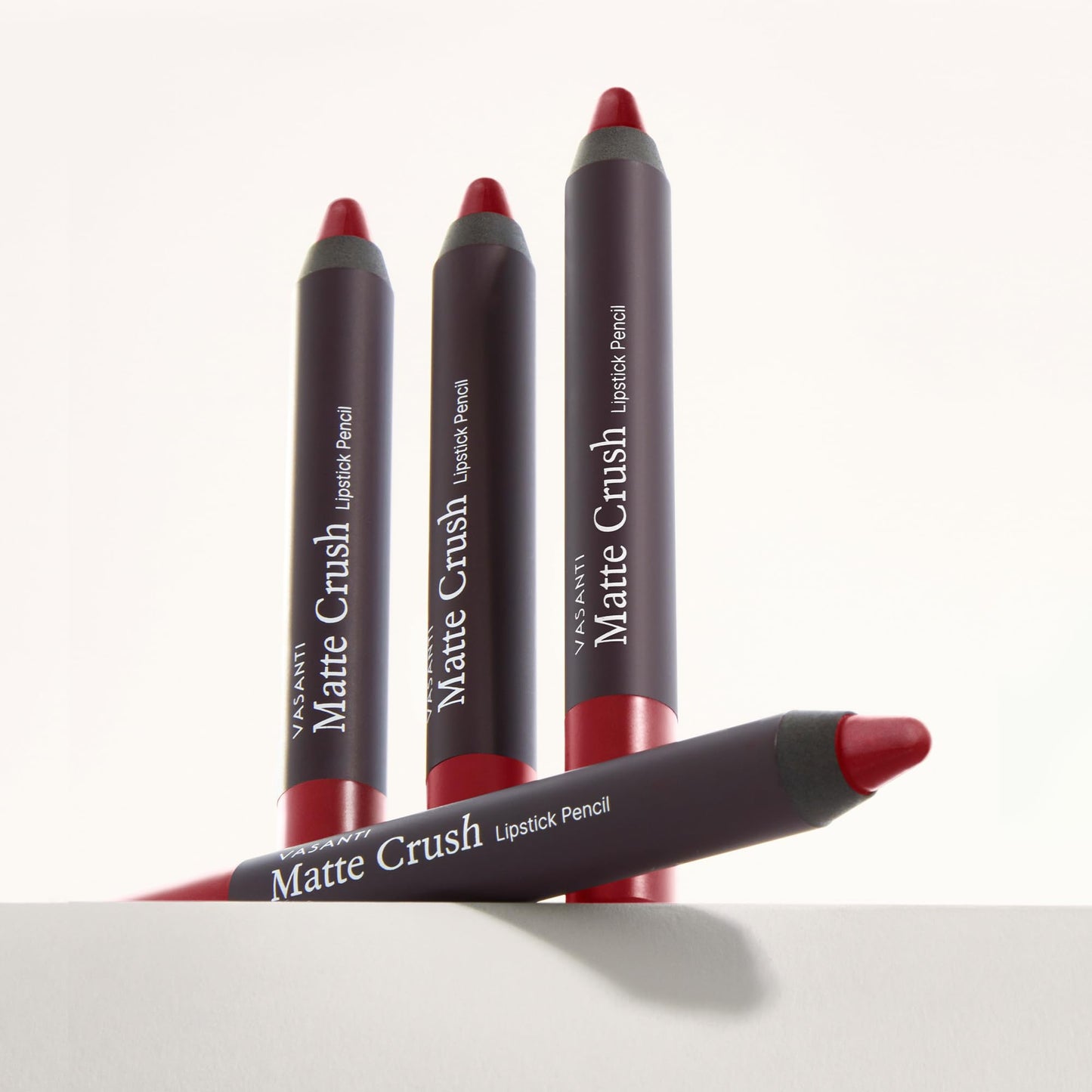 VASANTI Matte Crush Lipstick Pencil (Red X) | Long-Lasting, Water-Resistant Lip Liner Pencil that Won’t Smudge | Highly Pigmented, Soft Matte Lip Beauty & Personal Care VASANTI