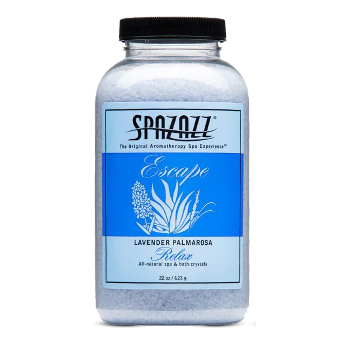 Spazazz Happy Hot Tubs 22oz Lavender Palmarosa Crystals Hot Tub Fragrance Spa Crystal Beauty and Personal Care Spazazz