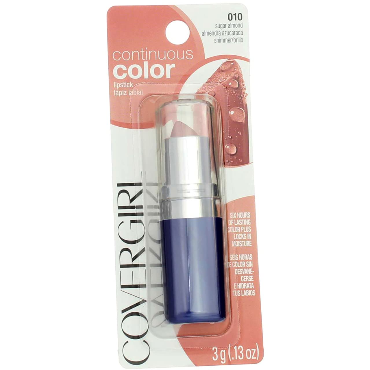 CoverGirl Continuous Color Lipstick, Sugar Almond [010], 0.13 oz (Pack of 11) Beauty & Personal Care COVERGIRL