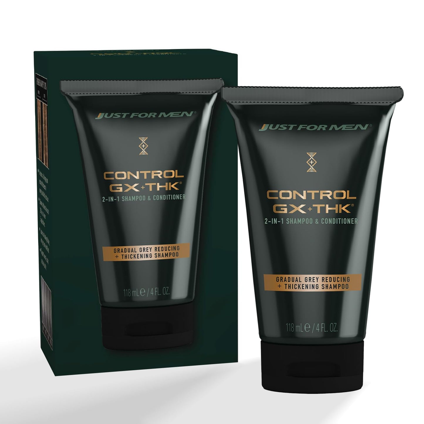 Just for Men Control GX + THK Thickening Shampoo and Conditioner with Grey Reduction, Shampoo for Thinning Hair with Alpha Keratin, Thickens Hair Up Beauty and Personal Care Just for Men Default Title