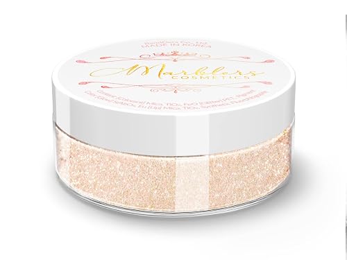 MARBLERS Glitter Mica Powder [Peach Dream] 0.14oz (4g) | Glitter Mica | Highly Pigmented | Non-Toxic, Vegan, Cruelty-Free | Eyeshadow, Body Butter Beauty & Personal Care MARBLERS