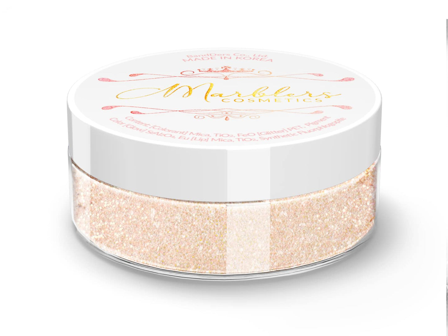 MARBLERS Glitter Mica Powder [Peach Dream] 0.14oz (4g) | Glitter Mica | Highly Pigmented | Non-Toxic, Vegan, Cruelty-Free | Eyeshadow, Body Butter Beauty & Personal Care MARBLERS