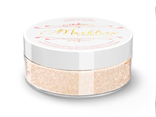 MARBLERS Glitter Mica Powder [Peach Dream] 0.14oz (4g) | Glitter Mica | Highly Pigmented | Non-Toxic, Vegan, Cruelty-Free | Eyeshadow, Body Butter Beauty & Personal Care MARBLERS