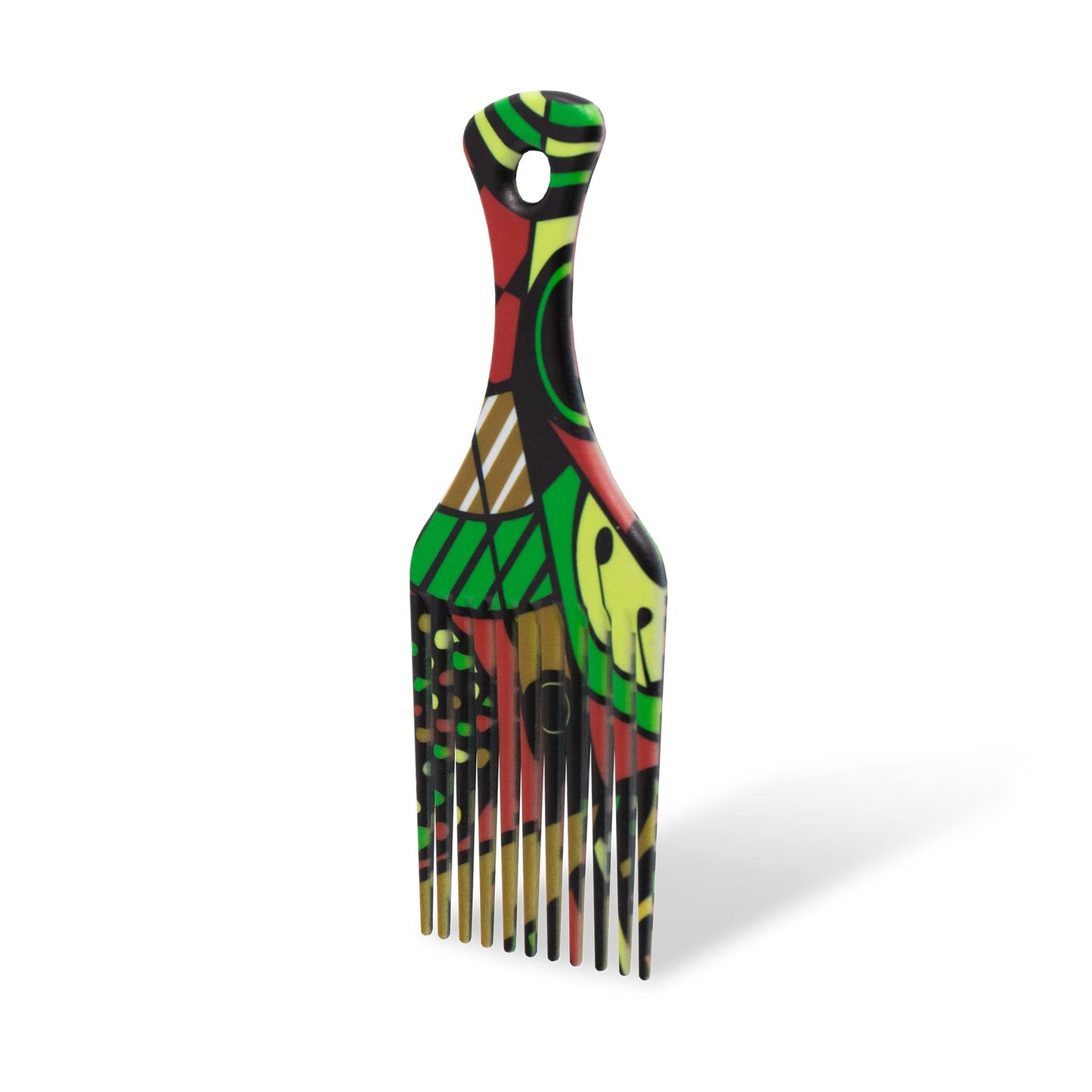 Afropick Anti-Static Plastic Black Hair Pick for Natural Curly Long Thick Hair- Afro Pick Comb for Men, Women- African Artist Designs (Harlem) Beauty & Personal Care Afropick