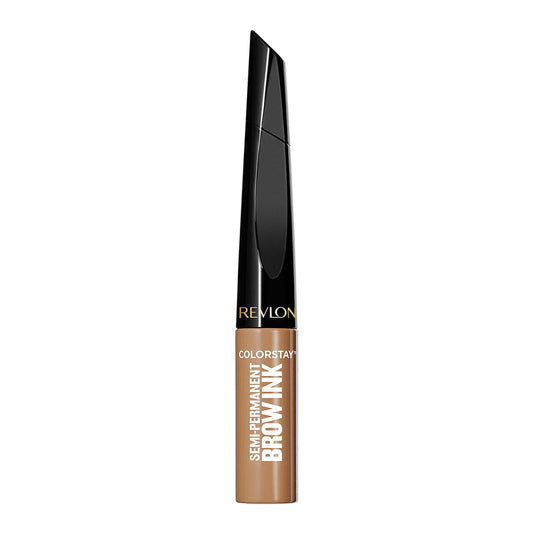 Revlon ColorStay 5-in-1 Semi-Permanent Brow Ink with Spoolie Brush, Waterproof, Transfer-Proof, Eyebrow Makeup, Easy to Remove, 350 Blonde Ink, 0.09 Beauty & Personal Care REVLON