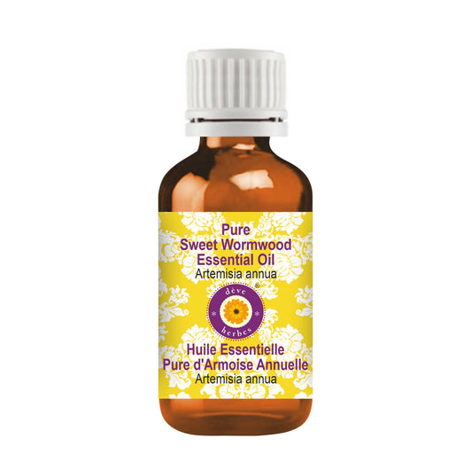 dève herbes Sweet Wormwood Essential Oil (Artemisia annua) Pure - Non-Sticky - Non-Greasy - Lightweight - Men & Women - All Skin Types - Steam Beauty and Personal Care dève herbes