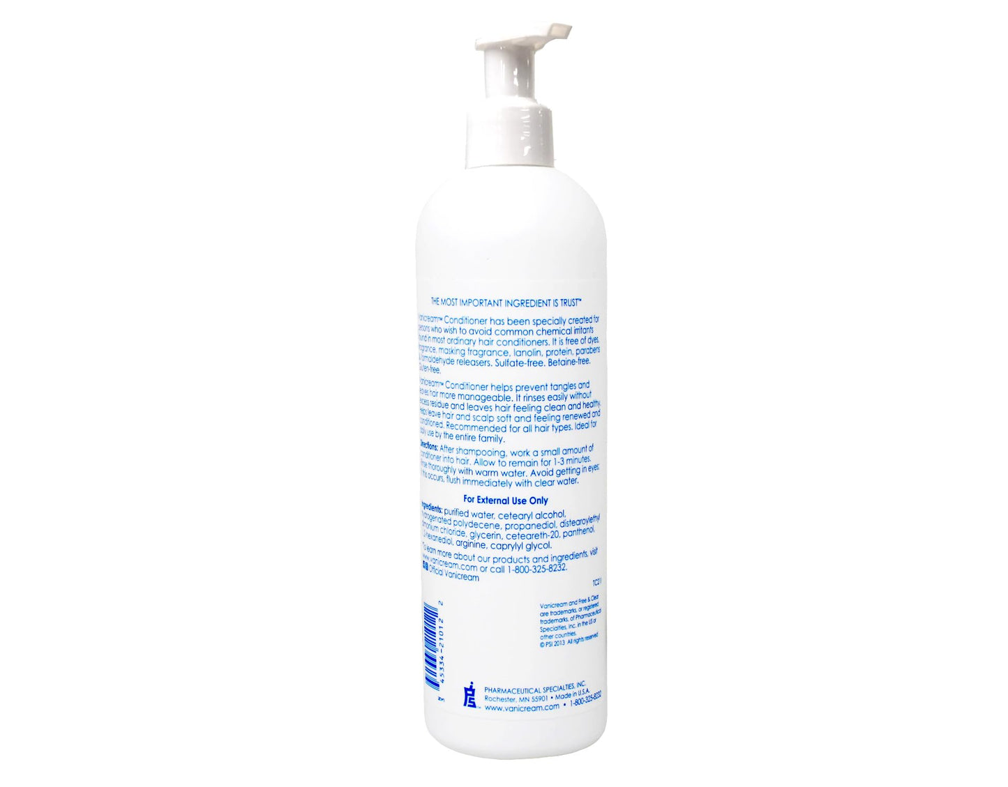 Vanicream Set, includes Shampoo-12 Oz and Conditioner-12 Oz - One each. Beauty & Personal Care PHARMACEUTICAL SPECIALTIES.