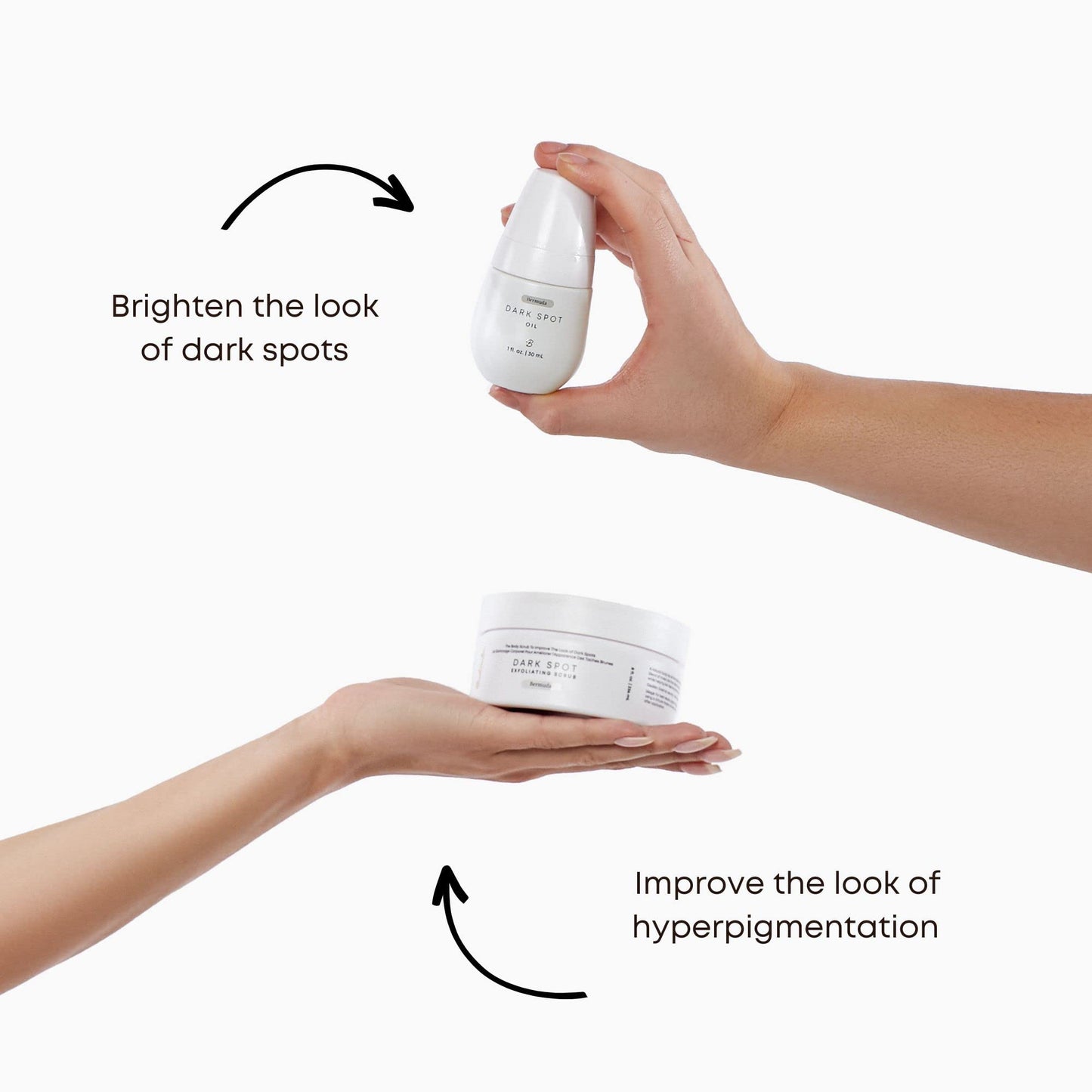 Bushbalm Dark Spots and Ingrown Hair 2 Step Routine - Rejuvenate and Nourish - Ingrown Hair Oil (30 ml) and Exfoliating Scrub (236 ml) - Bermuda Beauty & Personal Care Bushbalm