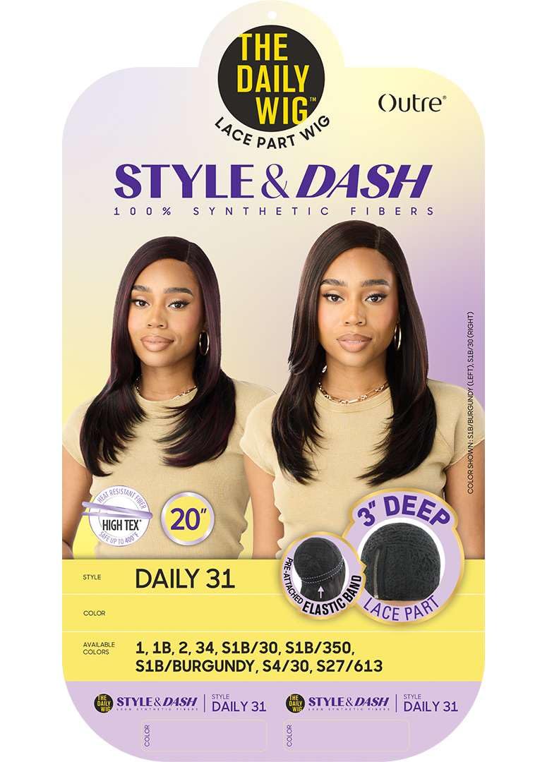 Outre The Daily Wig - Lace Part Wig - Style & Dash - Daily 31 (S1B/350)