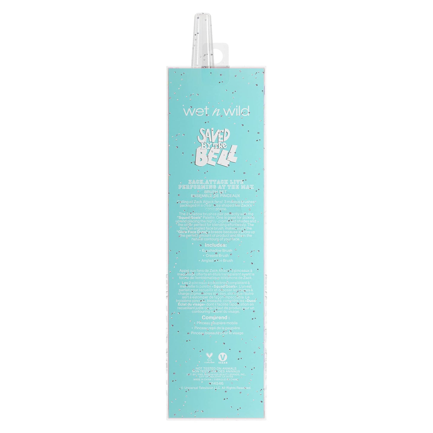 wet n wild Saved By The Bell Zack Attack Live Performing at the Max Brush Set, Makeup Brush Set with Case,1114546 Beauty & Personal Care wet n wild