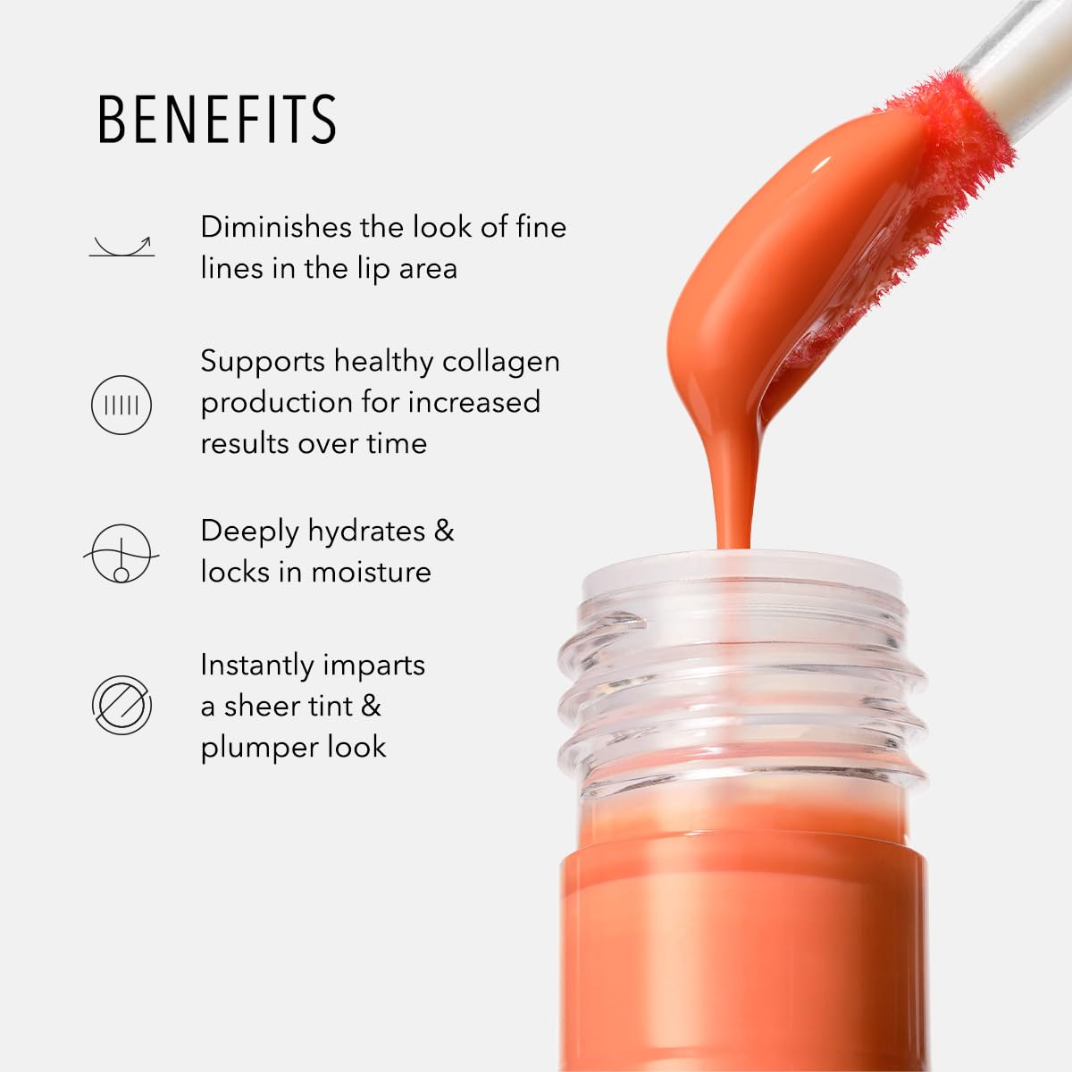 HydroPeptide Perfecting Gloss, Lip Plumping Gloss & Hydrating Treatment, Volumizing Collagen-Boosting Enhancer with Hyaluronic Acid & Peptides, Nude Beauty & Personal Care HydroPeptide