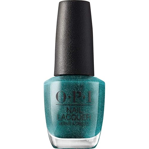 OPI Nail Lacquer This Color's Making Waves | Opaque Dark Green Shimmer Chip Resistant Nail Polish | Fast Drying, Streak Free Beauty & Personal Care OPI