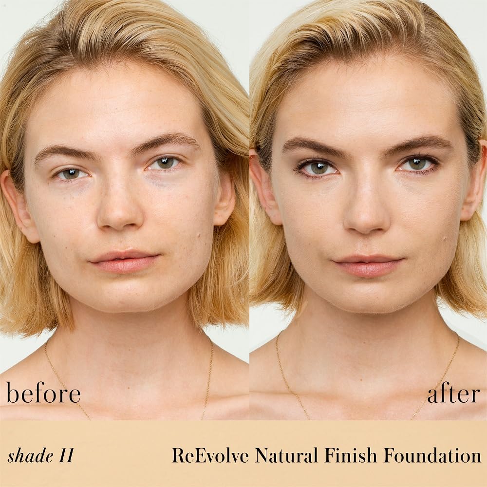 RMS Beauty ReEvolve Natural Finish Liquid Foundation - Lightweight, Hydrating, Buildable Coverage for Medium Skin Tone Evenness, Nourishing Beauty & Personal Care RMS Beauty